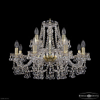 Хрустальная подвесная люстра Bohemia IVELE Crystal 1409/8+4/240 G