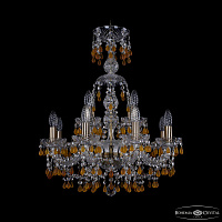 Хрустальная подвесная люстра Bohemia IVELE Crystal 1410/8+4/195/XL-66 Pa V1003