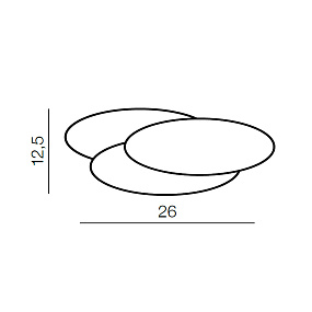 Бра светодиодное Azzardo Clover oval AZ2998