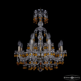 Хрустальная подвесная люстра Bohemia IVELE Crystal 1410/8+4/195/XL-66 Pa V1003