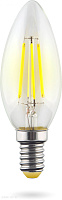 Лампа светодиодная филаментная Свеча Voltega E14 2800К 6W VG10-C1E14warm6W-F