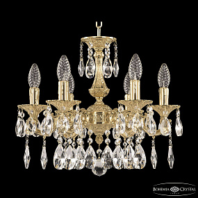 Подвесная хрустальная люстра Bohemia Ivele Crystal Verona 72101/6/125 A G