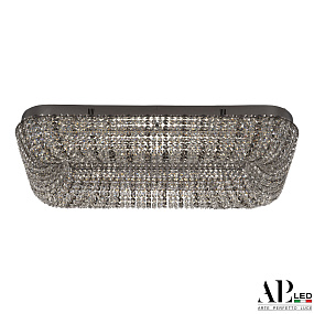 Хрустальная потолочная светодиодная люстра APL LED Sicilia SH622.2.80.R.Ni.4000.Clear.731