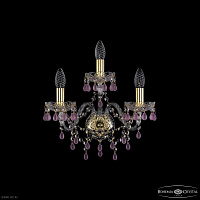 Бра с хрусталем Bohemia IVELE Crystal 1410B/2+1/160 G V7010