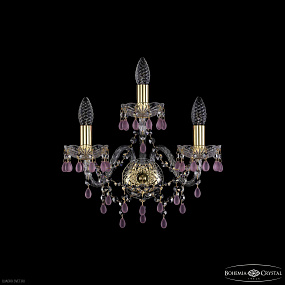 Бра с хрусталем Bohemia IVELE Crystal 1410B/2+1/160 G V7010
