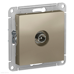 TV розетка Schneider Electric ATLASDESIGN оконечная 1DB шампань ATN000591