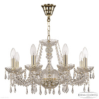 Хрустальная подвесная люстра Bohemia IVELE Crystal 104/8/195 G