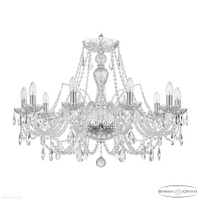 Хрустальная подвесная люстра Bohemia IVELE Crystal 105/10/300 Ni