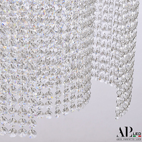 Хрустальный светодиодный подвесной светильник APL LED Sicilia SH01.35.A.LED -DIM.Ni