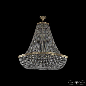 Большая хрустальная люстра Bohemia IVELE Crystal 19283/H2/100IV Pa