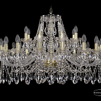 Хрустальная подвесная люстра Bohemia IVELE Crystal 1413/16+8/360/G