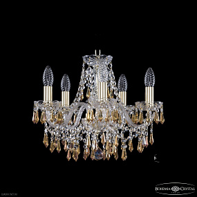 Хрустальная подвесная люстра Bohemia IVELE Crystal 1403/5/141 G K777