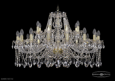 Хрустальная подвесная люстра Bohemia IVELE Crystal 1413/16+8/360/G