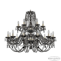 Хрустальная подвесная люстра Bohemia IVELE Crystal 1406/12+6/360/2d G M781