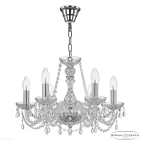 Хрустальная подвесная люстра Bohemia IVELE Crystal 112/6/165 Ni V7010
