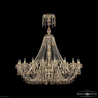 Большая хрустальная люстра Bohemia IVELE Crystal 1403/20/530/XL-160 G M801
