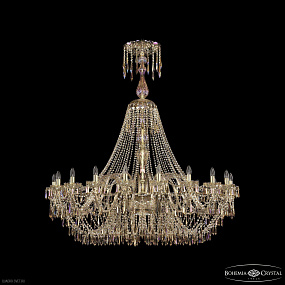 Большая хрустальная люстра Bohemia IVELE Crystal 1403/20/530/XL-160 G M801
