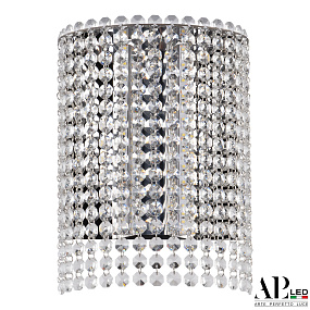 Бра хрустальное светодиодное APL LED Sicilia SH500.B5.20-27.A.Ni.4000