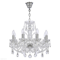 Хрустальная подвесная люстра Bohemia IVELE Crystal 105/8/165 Ni