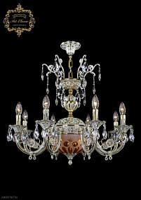 Хрустальная подвесная люстра Bohemia Art Classic 31.22.8.KR175SP.250IT.GW.Sp.Amber.White.1E