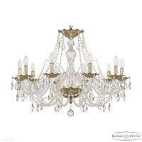 Большая хрустальная люстра Bohemia IVELE Crystal 1605/10/300 G