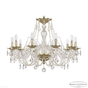 Большая хрустальная люстра Bohemia IVELE Crystal 1605/10/300 G
