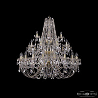 Большая хрустальная люстра Bohemia IVELE Crystal 1406/20+10+5/400/3d G