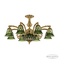 Подвесная люстра Bohemia Ivele Crystal Florence 71212P/8/210 G P2 D Clear-Green/H-1I