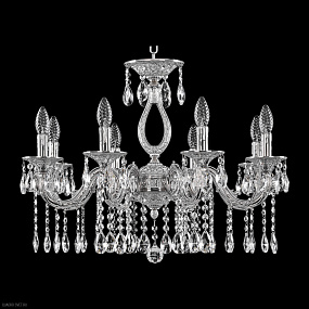 Хрустальная подвесная люстра Bohemia IVELE Crystal Florence 71301/8/210 A NW