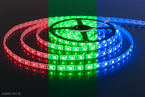 Лента светодиодная Elektrostandard 60Led 14,4W IP65 мульти (5050 12V 60Led 14,4W IP65 RGB)