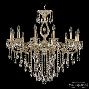 Подвесная хрустальная люстра Bohemia Ivele Crystal Verona 72401/12/300 B GW FL3M