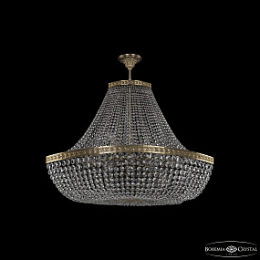 Большая хрустальная люстра Bohemia IVELE Crystal 19113/H1/100IV Pa