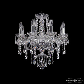 Хрустальная подвесная люстра Bohemia IVELE Crystal 1415/8/165 Ni