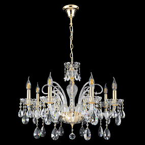 Подвесная хрустальная люстра Crystal Lux MONICA SP8 GOLD