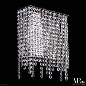 Бра хрустальное светодиодное APL LED Rimini S500.B1.25-27.B.4000