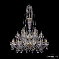 Большая хрустальная люстра Bohemia IVELE Crystal 1411/16+8+4/400/XL-150/2d G