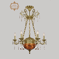 Хрустальная подвесная люстра Bohemia Art Classic 31.51.6.CK125SP.250SP.G.Sp.Amber.1A