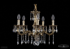 Литая подвесная люстра с хрусталем Bohemia IVELE Crystal 1701/5/181/A/GB