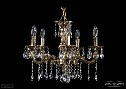 Литая подвесная люстра с хрусталем Bohemia IVELE Crystal 1701/5/181/A/GB