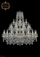 Большая хрустальная люстра Bohemia Art Classic 11.25.20+10+5.360.3d.Gd.Sp