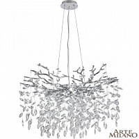 Подвесная хрустальная люстра Arte Milano 230901/D760/10/B Cr