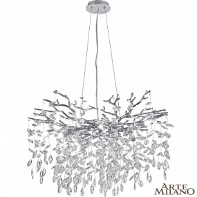 Подвесная хрустальная люстра Arte Milano 230901/D760/10/B Cr