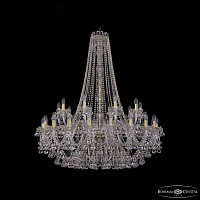 Большая хрустальная люстра Bohemia IVELE Crystal 1409/20+10/400/h-133 G
