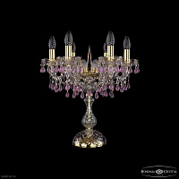 Настольная лампа с хрусталем Bohemia IVELE Crystal 1410L/6/141-47 G V7010