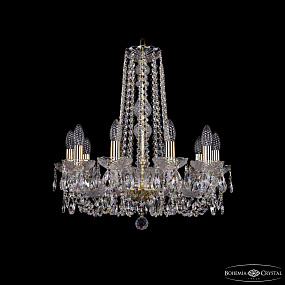 Хрустальная подвесная люстра Bohemia IVELE Crystal 1402/10/195/h-58 G