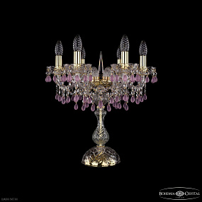 Настольная лампа с хрусталем Bohemia IVELE Crystal 1410L/6/141-47 G V7010
