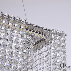 Хрустальная подвесная светодиодная люстра APL LED Sicilia SH05.74.C.Ni.4000