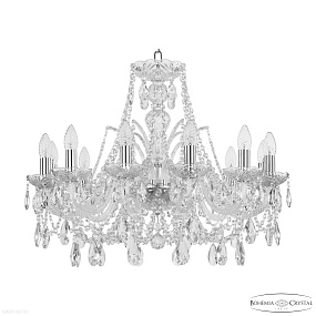 Хрустальная подвесная люстра Bohemia IVELE Crystal 105/12/240 Ni