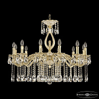 Подвесная хрустальная люстра Bohemia Ivele Crystal Florence 71402/12/300 A GW FL2S