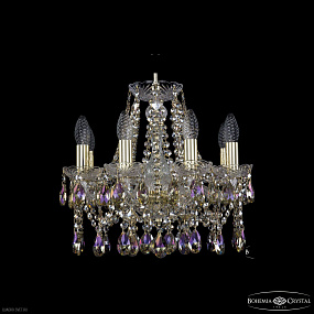 Большая хрустальная люстра Bohemia IVELE Crystal 1413/8/141 G R801